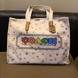 Authentic coach Tote and flap mk